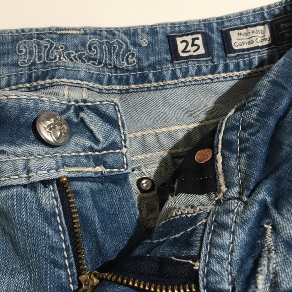 MISS ME Mid-Rise Cuffed Capri size 25 - Picture 10 of 12